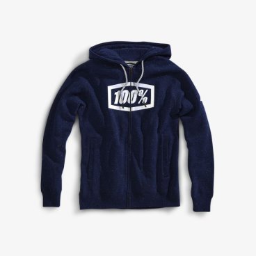 Толстовка 100% Syndicate Zip Hooded Sweatshirt, сине-белый 2018
