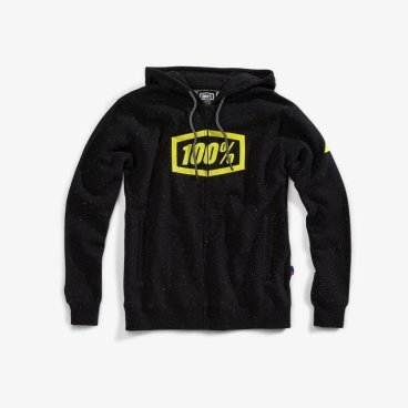 Толстовка 100% Syndicate Zip Hooded Sweatshirt, черно-желтый 2018