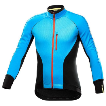 Куртка велосипедная MAVIC Cosmic Elite Thermo Jacket, голубая-черная, 2018, 398080