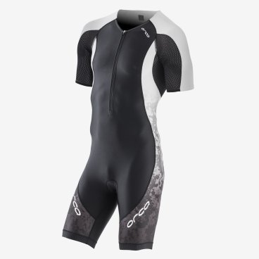 Комбинезон для триатлона Orca Core Short Sleeve Race Suit, черный/белый, 2018