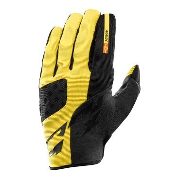 Велоперчатки MAVIC CROSSMAX Pro, черно-желтые, 2016, 380154