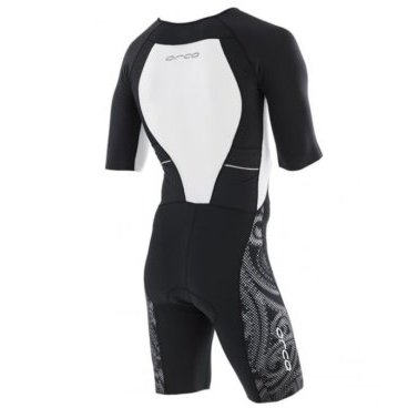 Комбинезон для триатлона Orca 226 Short Sleeve Race suit 2016, черный/белый, FVDD