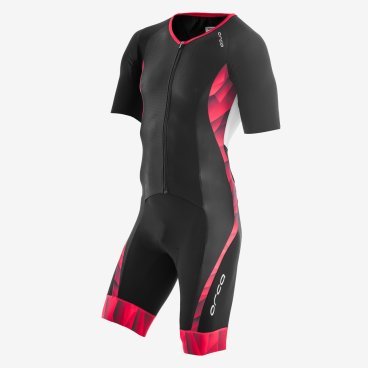 Комбинезон для триатлона Orca 226 Short Sleeve Race suit 2017, XL, черный/красный, GVDD
