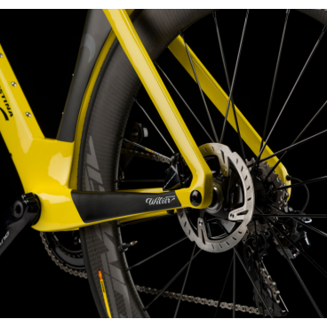 Шоссейный велосипед Wilier Turbine Crono Dura Ace Di2 Disc Aksium, 2019 желтый