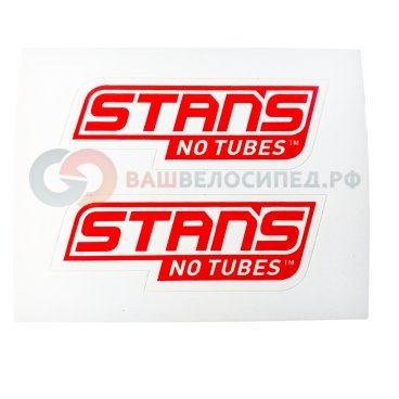 Стикер, название Stans NoTubes WHITE/RED, SMALL, PR, PR0778-02-S