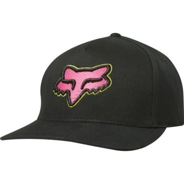 Бейсболка Fox Epicycle Flexfit Hat, черно-розовый, 2019, 21977-285