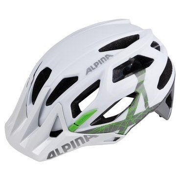 Велошлем Alpina Garbanzo white-titanium-green 2018, 9700_12