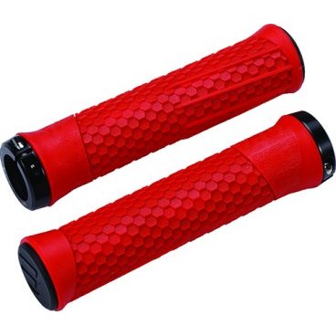 Грипсы велосипедные BBB Python, 142mm, red / lockring красный/черный, BHG-95