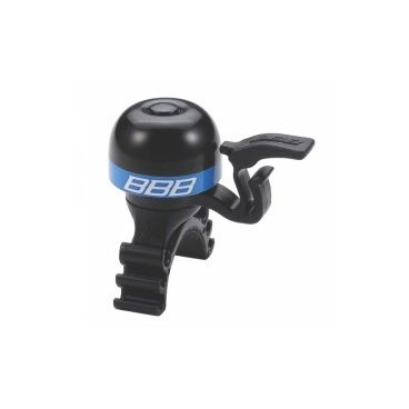 Звонок велосипедный BBB MiniFit, черный/синий, BBB-16