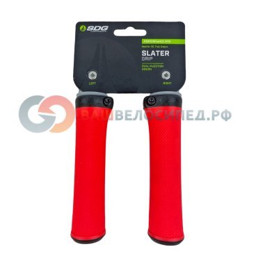 Ручки SDG Slater Lock-On Grip, красный, S4741