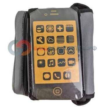 Велосипедная сумка на раму DAHON SHERPA BAG, два отделения, прозрачный карман для смартфона, NDH1400