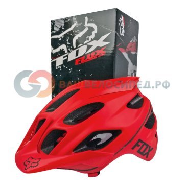 Велошлем Fox Flux Solids Helmet, красный, 19317-003