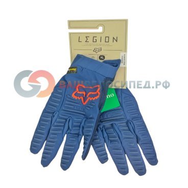 Велоперчатки Fox Legion Glove, синие, 2018, 19862-002-L