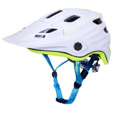 Шлем велосипедный KALI ENDURO/MTB MAYA2.0 REVOLT, бело-неоновый матовый 2019, 02-419136