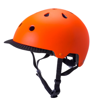 Шлем велосипедный KALI URBAN/BMX SAHA Mat Hi Viz Org, оранжево-черный 2019, 02-921601