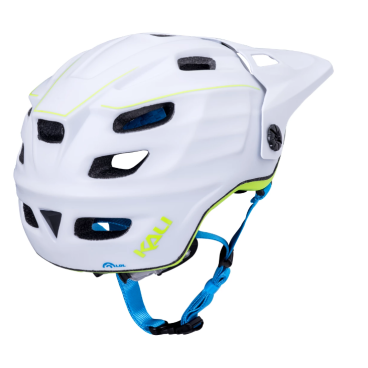 Шлем велосипедный KALI ENDURO/MTB MAYA2.0 REVOLT, бело-неоновый матовый 2019, 02-419136