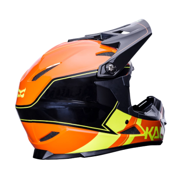 Шлем велосипедный KALI Full Face DOWNHILL/BMX ZOKA, черно-оранжевый 2019, 02-619347
