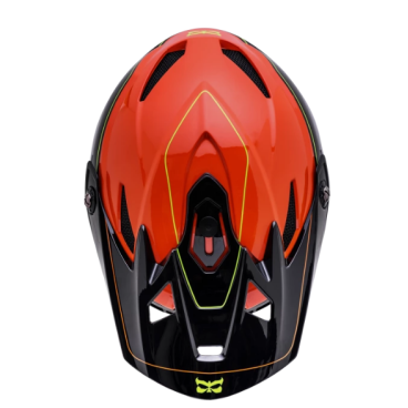 Шлем велосипедный KALI Full Face DOWNHILL/BMX ZOKA, черно-оранжевый 2019, 02-619347