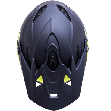 Шлем велосипедный подростковый KALI Full Face DOWNHILL/BMX ZOKA, черно-желтый 2019, 02-417412