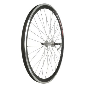 Колесо велосипедное 27,5" заднее, обод двойной алюминиевый, с эксцентриком, цвет серебристый