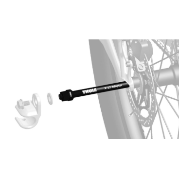 Адаптер велосипедный Thule Thru Axle 152-167 mm (M12X1.0) для прицепа, Syntace, 20110729
