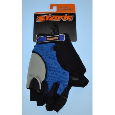 Велоперчатки Stark, серо-синие, NC-618