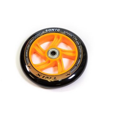 Колесо TRIX Sonic, для самокатов, 125 мм, с подшипниками ABEC 7, оранжевое, 125