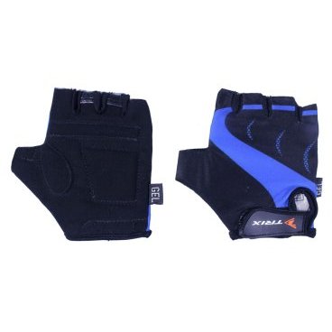 Велоперчатки TRIX, подростковые, синий, LCL-K-65109-BLUE
