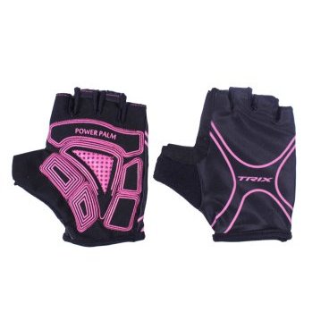 Велоперчатки TRIX, женские, розовый, LCL-60020-PINK