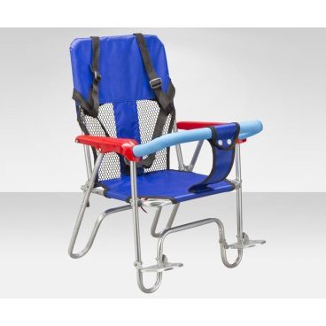 Детское велокресло STELS JL-190, на багажник, синие, 280015