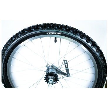 Колесо велосипедное заднее Trix 20", алюминевый обод, тормозная втулка, камера, покрышка, 20" alloy (заднее)