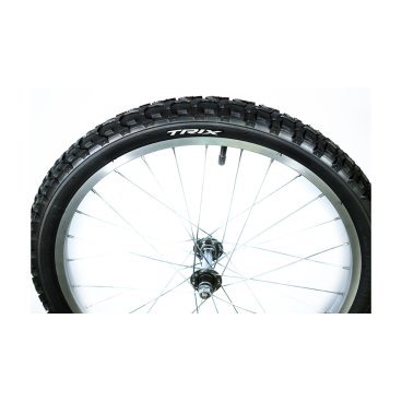 Фото Колесо велосипедное переднее 20", алюминиевый обод, передняя втулка, камера, покрышка Trix, 20" alloy, (переднее)