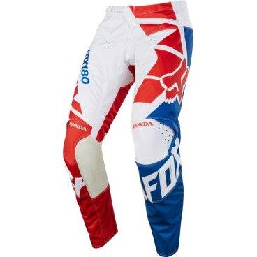 Фото Велоштаны Fox 180 Honda Pant для экстремальной езды, красный 2018, 19437-003-28