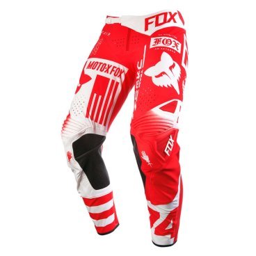 Велоштаны Fox Flexair Union Pants для экстремальной езды, красный 2016, 15757-003-30