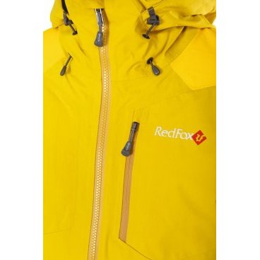 Куртка RedFox X6 GTX, ветрозащитная, эвкалипт/желтый