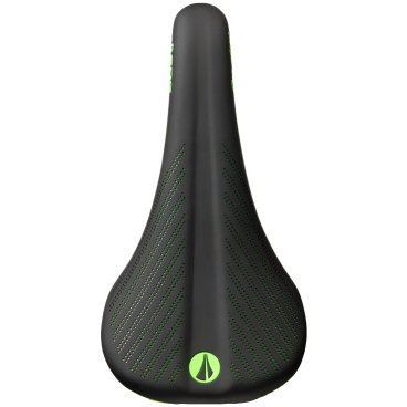 Седло велосипедное SDG Bel-Air RL 2.0 Ti-Alloy, черно-зеленый, 06316DS