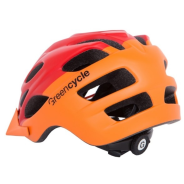 Велошлем Green Cycle Enduro, оранжево-красный матовый, 2019, HEL-92-57