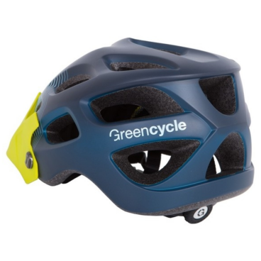 Велошлем Green Cycle Slash, синий-голубой-желтый матовый, 2019, HEL-47-54
