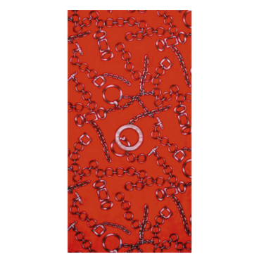 Фото Велобандана NECKLACE M-WAVE, 24х48 см, дышащий полиэстер с микрофиброй, безшовная, красная, 5-715144