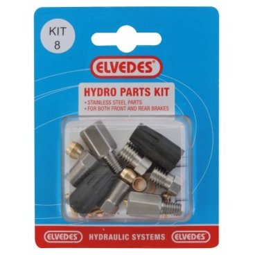 Велосипедный набор для гидролинии ELVEDES (M9X1,25 + M6) Kit 8, для переднего и заднего тормозов , для Magura, 2016011