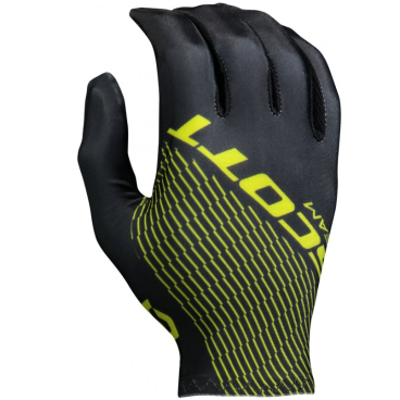 Велоперчатки SCOTT RC Team LF Glove, длинные пальцы, black/sulphur yellow, 2018, 264747-5024