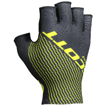 Велоперчатки SCOTT RC Team SF Glove, короткие пальцы, black/sulphur yellow, 2018, 264746-5024