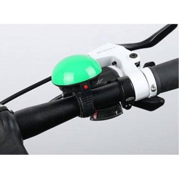 Звонок велосипедный XINGCHENG, электрический, с влагозащитой, зелёный, XC-139