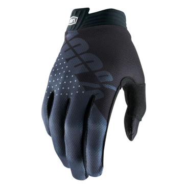 Велоперчатки 100% ITrack Glove Black/Charcoal, 10015-057-14