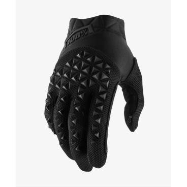 Фото Велоперчатки подростковые 100% Airmatic Youth Glove Black/Charcoal, 10012-057-07