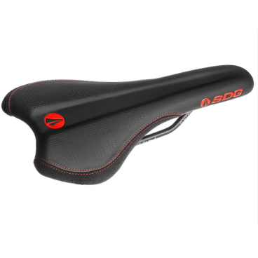 Седло велосипедное SDG Radar Ti-Alloy Black/Red, 01505DS