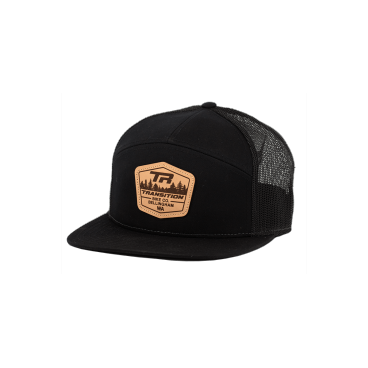 Кепка велосипедная TBC 7 Panel Trucker Hat, 2019, Leather Badge, Black, один размер, 01.19.99.9003