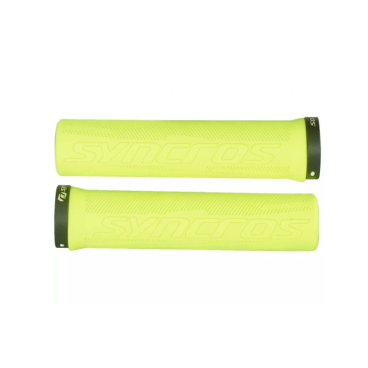 Грипсы велосипедные Syncros Pro, Lock-On neon yellow, резина, пластик, 250574-2658222