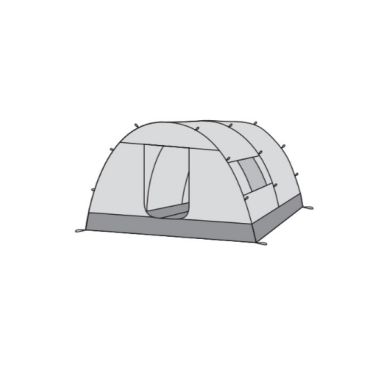Жилой модуль для палатки Team Fox 2, 7000/светлый серый