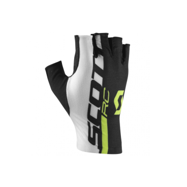 Фото Велоперчатки Scott RC Pro Sf Glove, короткие пальцы, black/sulphur yellow, 2017, 250070-5024